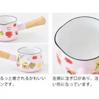 日本fujihiro富士琺瑯小奶鍋 粉色姆明 12cm