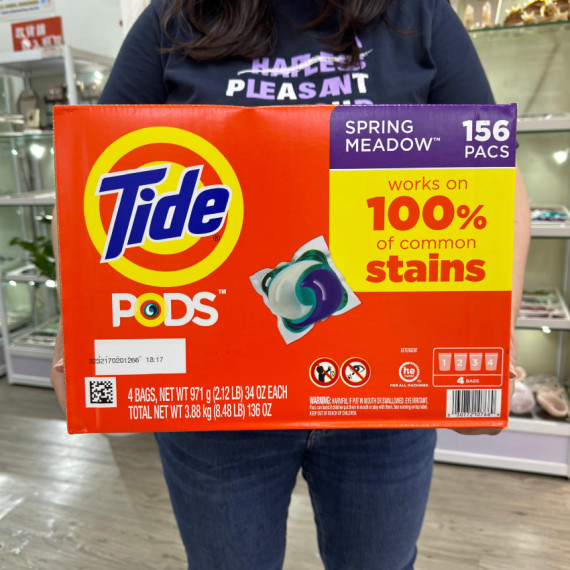 Tide Pods 3合1即溶果凍洗衣球 (增量裝156粒)